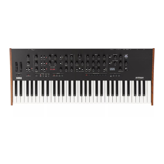 Korg prologue-16 Handbücher