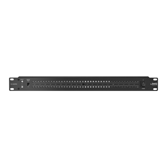 IMG STAGELINE VU-800PRO Bedienungsanleitung