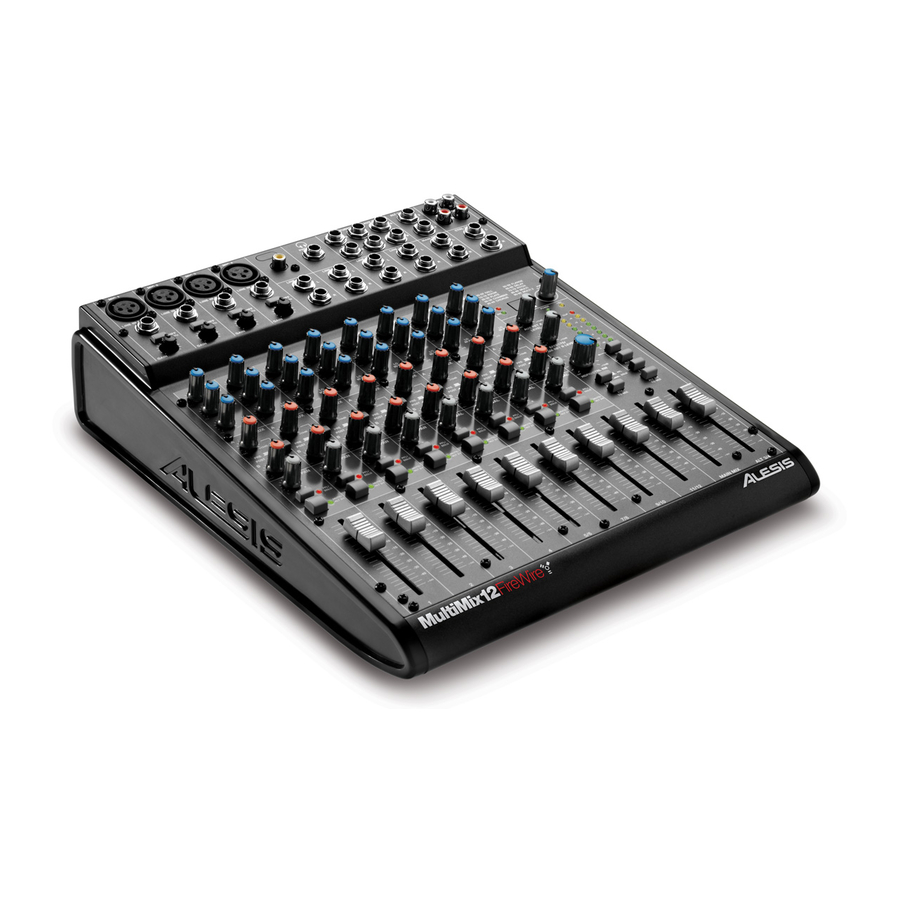 Alesis MultiMix12FireWire Bedienungsanleitung