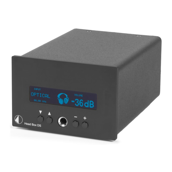 Pro-Ject Audio Systems Head Box DS Bedienungsanleitung