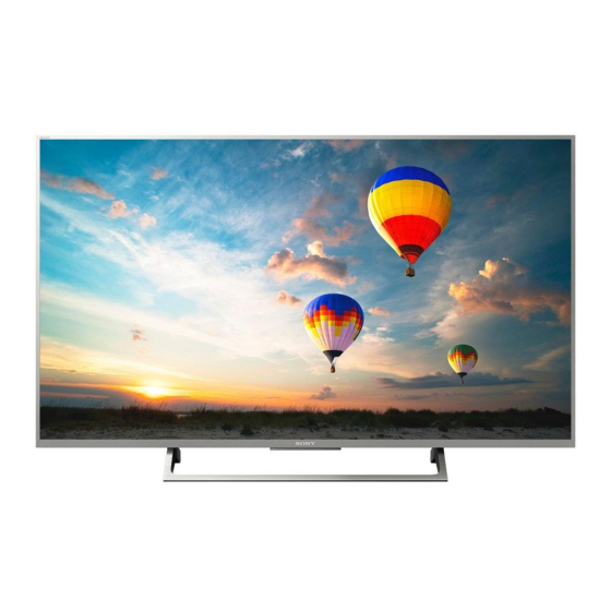 Sony Bravia KD-49XE80 series Einrichtungshandbuch