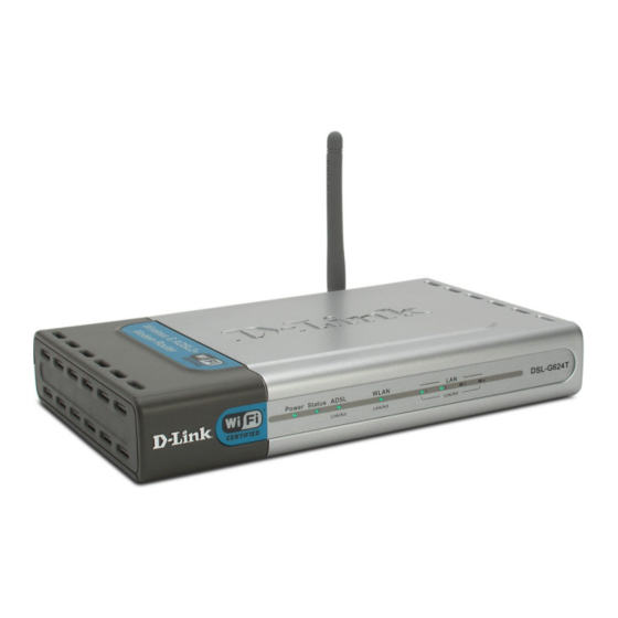 D-Link DSL-G624T Kurzinstallationsanleitung