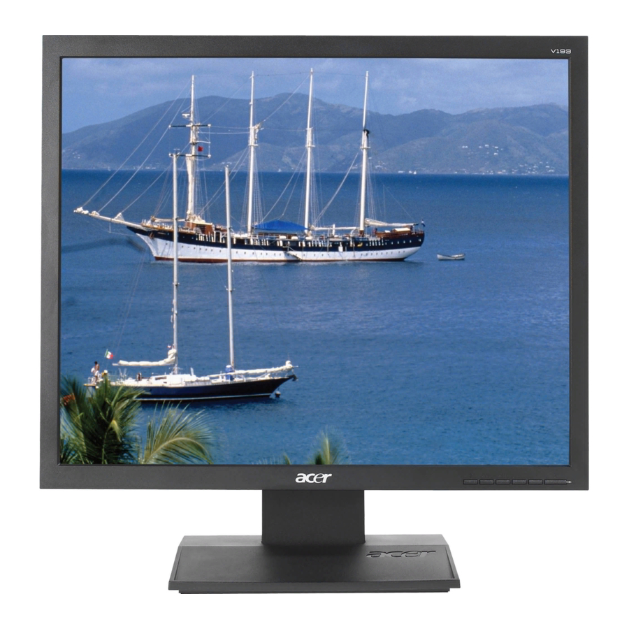 Acer V193 Benutzerhandbuch