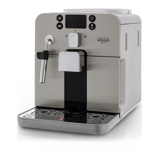 Gaggia Brera Sup 037RG Bedienungsanleitung