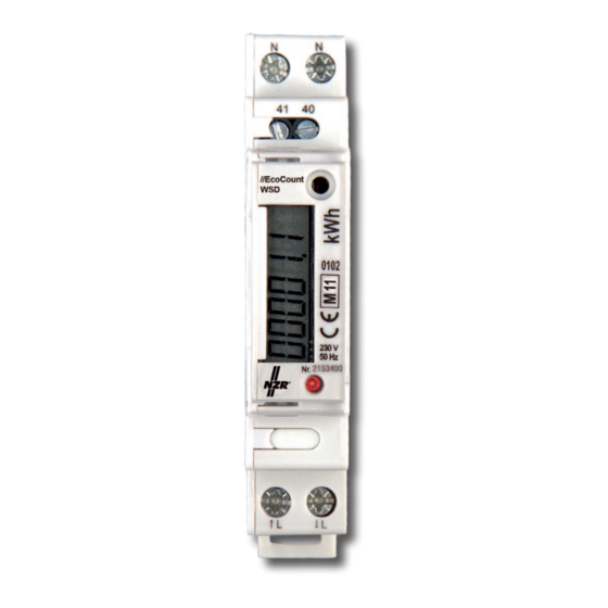 NZR EcoCount WSD 32 Produkthandbuch