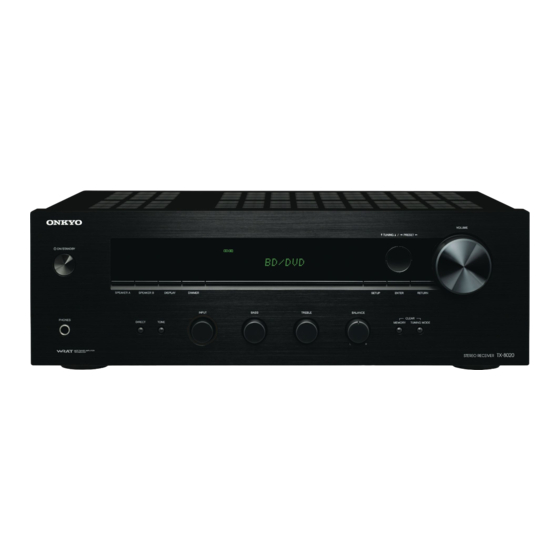 Onkyo TX-8020 Bedienungsanleitung