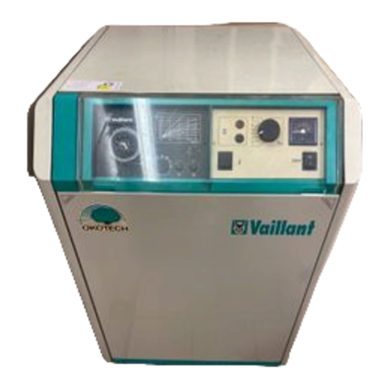 Vaillant System Pro E VK 11/6-1 XE Installations- Und Wartungsanleitung