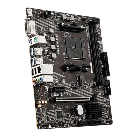 MSI B550M-A PRO Handbuch