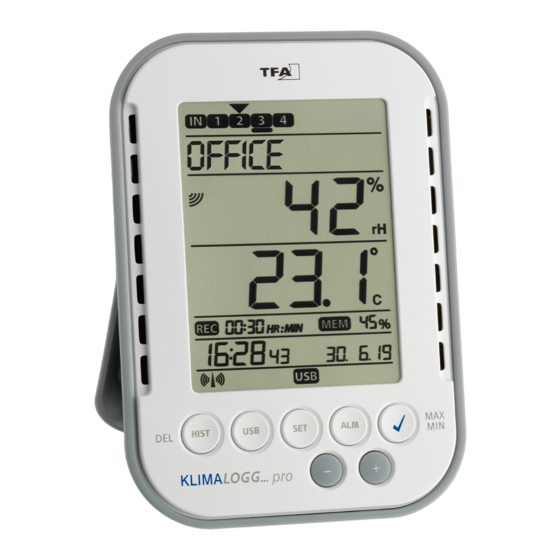 TFA 30.3039.IT KlimaLogg Pro Gebrauchsanweisung