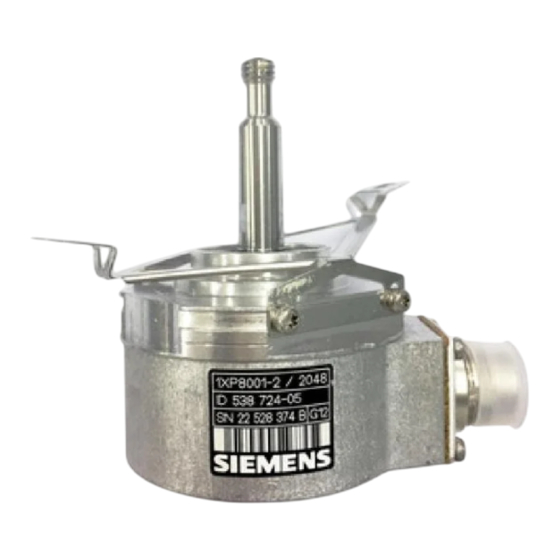 Siemens 1XP8001.1 Montageanleitung