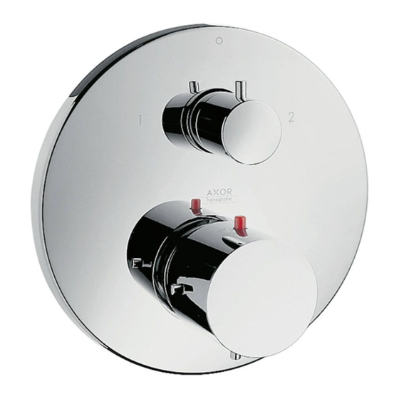 HANSGROHE AXOR Starck series Gebrauchsanleitung