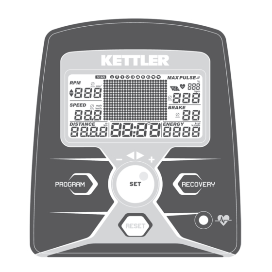 Kettler SM 328x-75 Computer- Und Trainingsanleitung