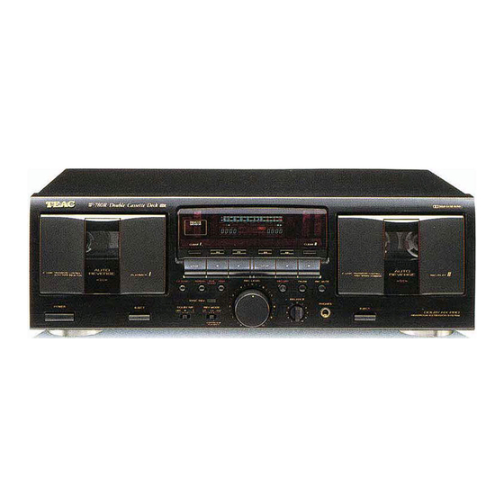 Teac W-780R Bedienungsanleitung