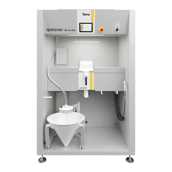 Gema OptiCenter OC10 Betriebsanleitung Und Ersatzteilliste