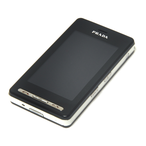 LG KE850 Prada Benutzerhandbuch