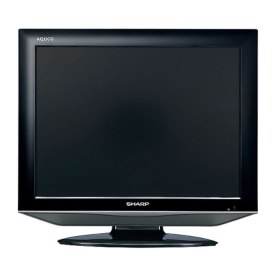 Sharp Aquos LC-20S5E-BK Bedienungsanleitung