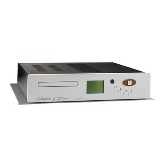 Unison Research UNICO CDP Bedienungsanleitung