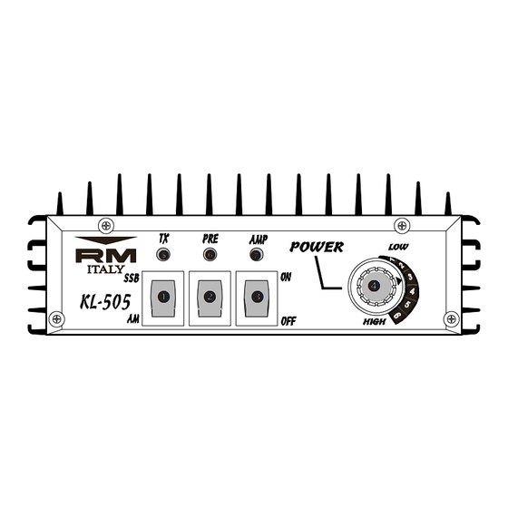 RM Italy KL 505 Gebrauchsanweisung