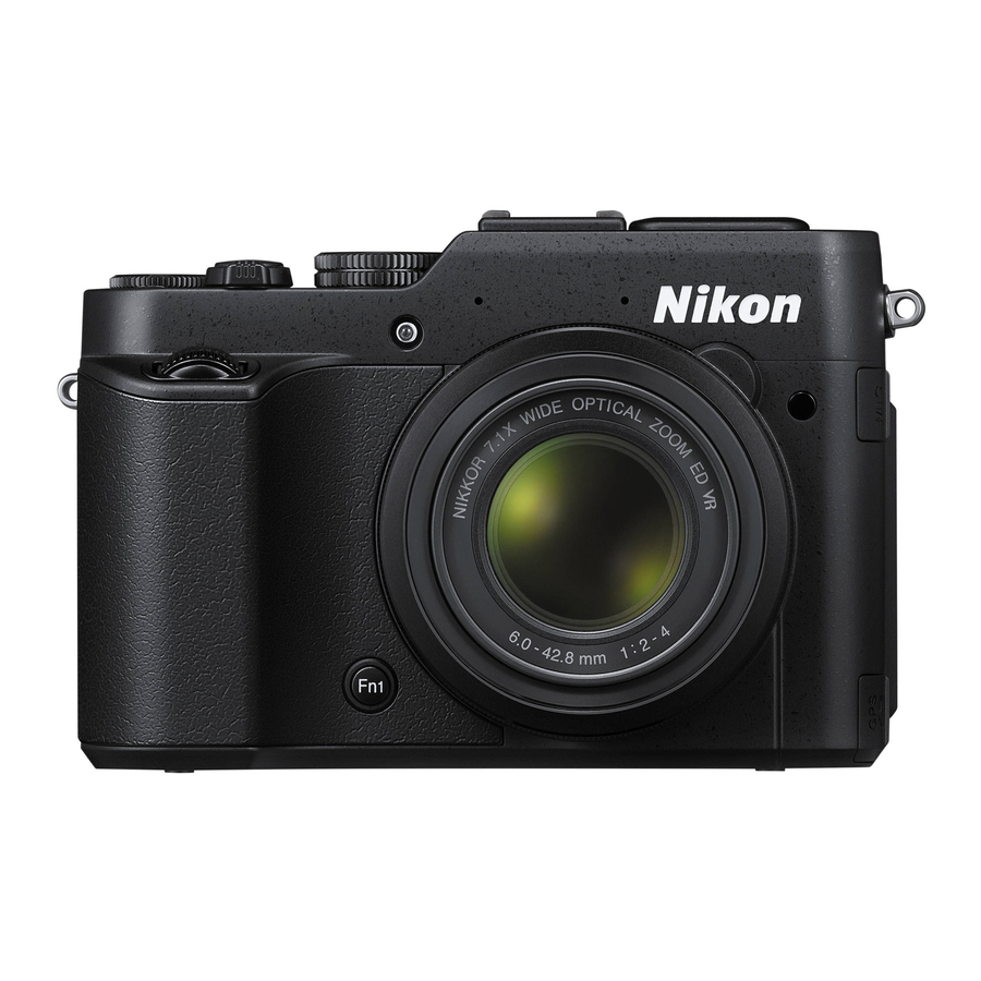 Nikon COOLPIX P7800 Schnellstartanleitung