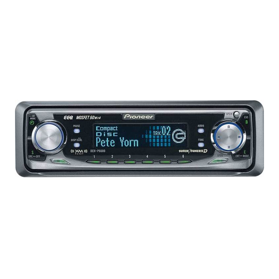 Pioneer DEH-P6600R Bedienungsanleitung