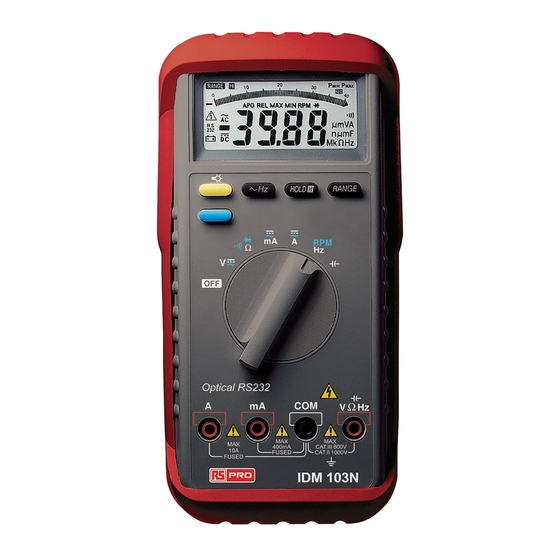 RS Pro IDM 103N Bedienungsanleitung