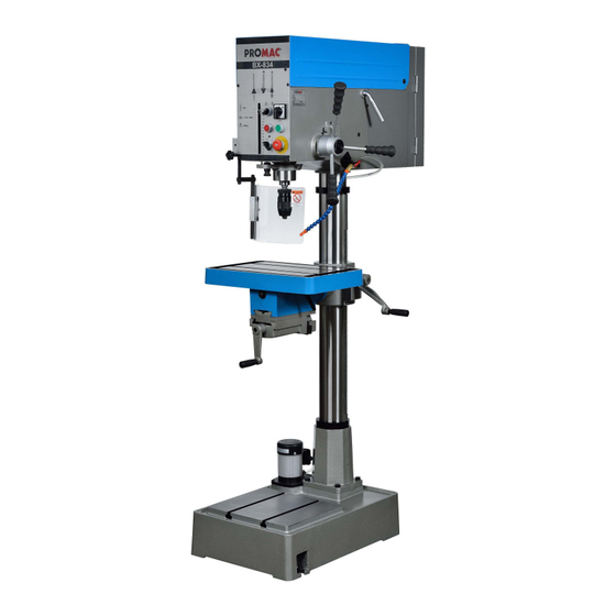 Promac BX-834V Bedienungsanleitung