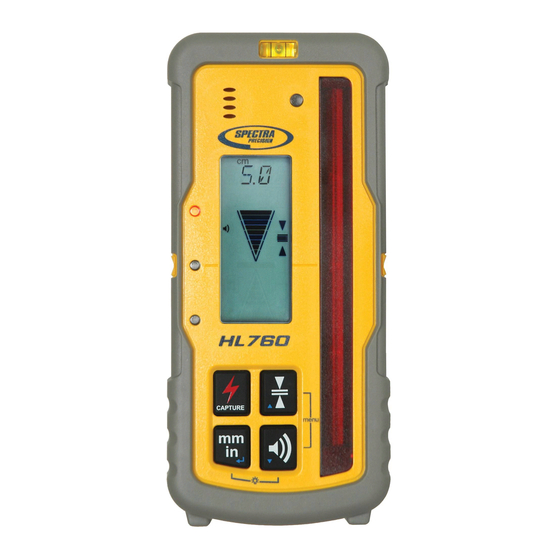 Spectra Precision HL760 Bedienungsanleitung