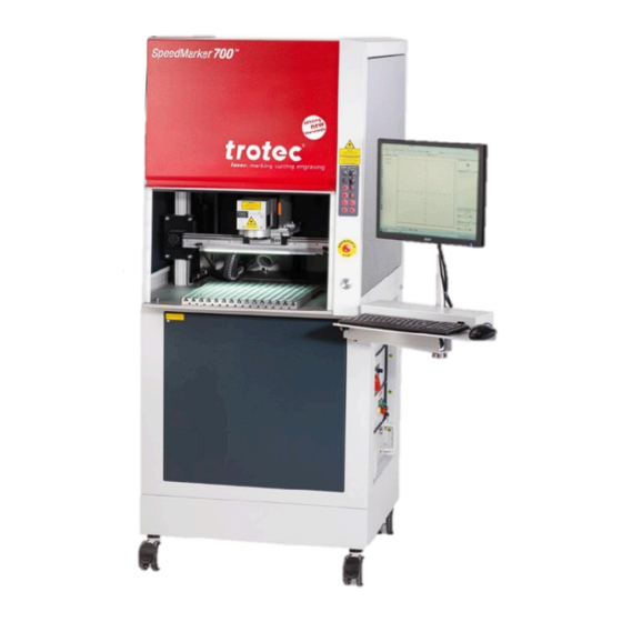 Trotec SpeedMarker 700 FL Betriebsanleitung
