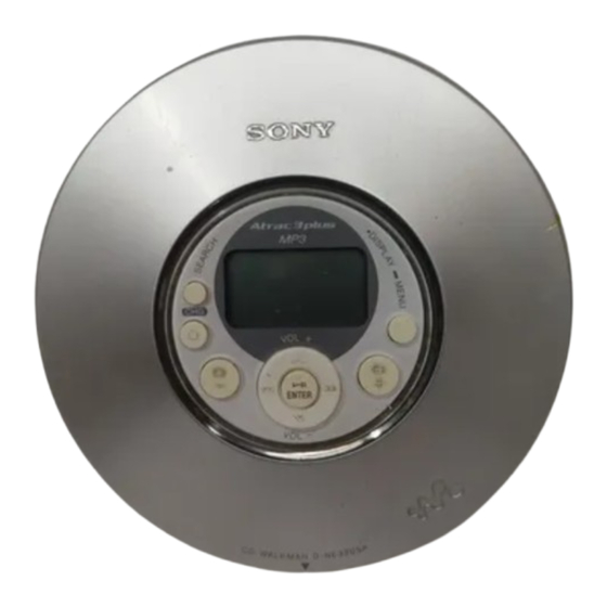 Sony D-NE320SP Bedienungsanleitung