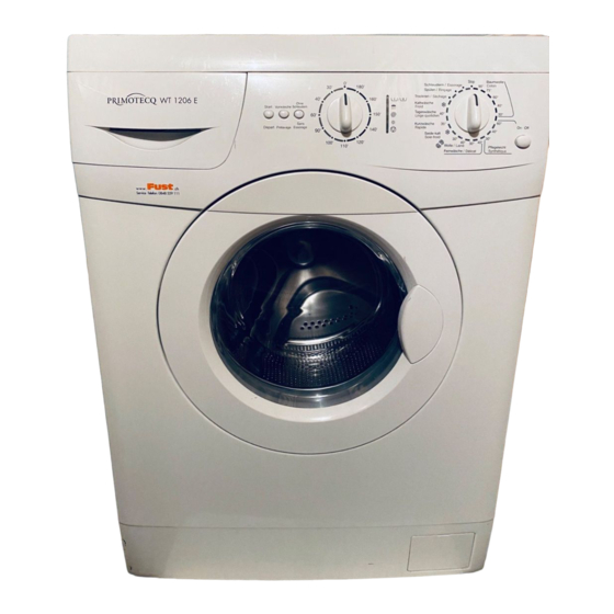 Primotecq WT 1206 E Bedienungs- Und Wartungshandbuch