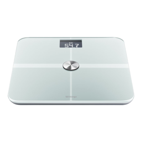 Withings WBS01 Smart Body Scale Startanleitung