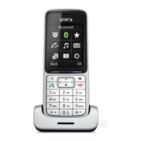 Unify OpenScape DECT Phone SL5 an HiPath Cordless IP Bedienungsanleitung