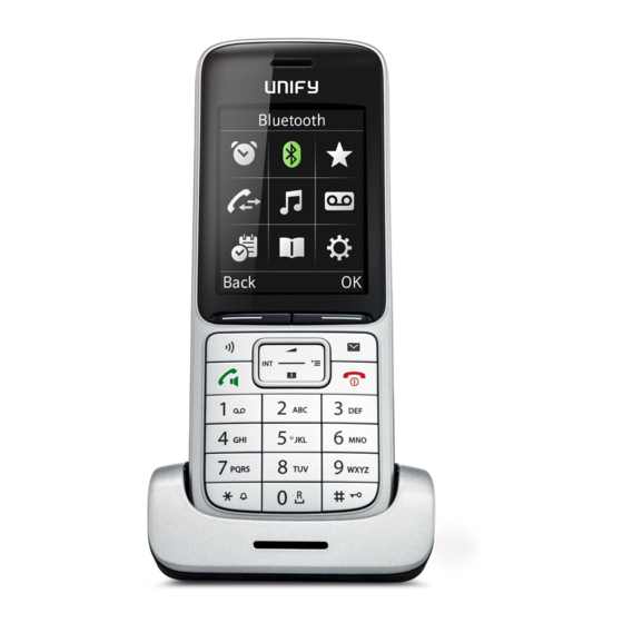 Unify OpenScape DECT Phone SL5 an HiPath Cordless IP Bedienungsanleitung