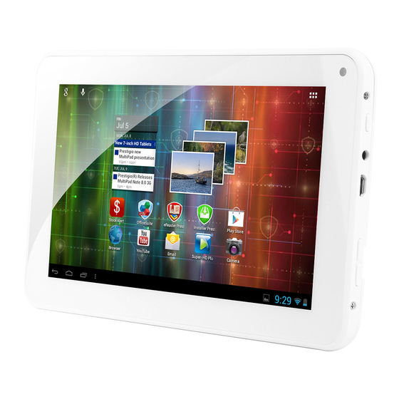 Prestigio MultiPad 7.0 ULTRA plus Schnellstartanleitung