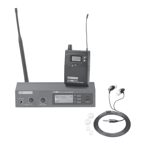 LD Systems LDMEI1000G2 Bedienungsanleitung