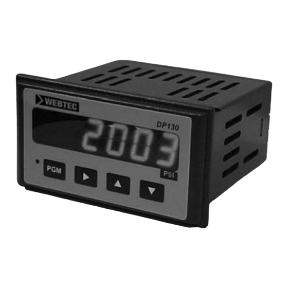 WEBTEC DP130 Bedienungsanleitung