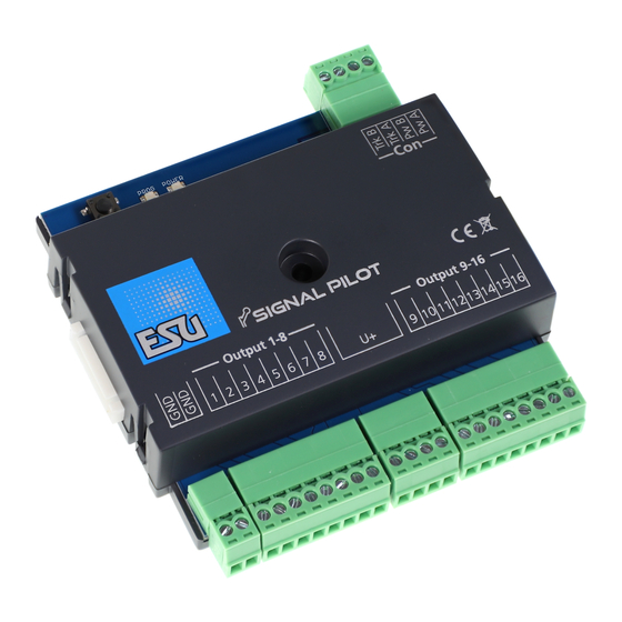 Esu SignalPilot 51840 Einbau- Und Betriebsanleitung