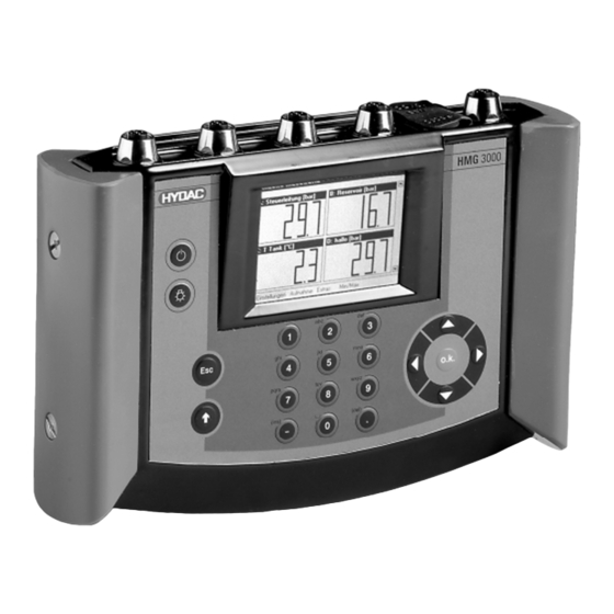 HYDAC ELECTRONIC HMG 3000 Bedienungsanleitung