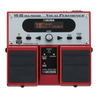 Boss Vocal Performer VE-20 Bedienungsanleitung
