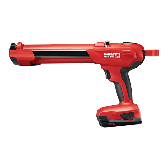 Hilti HDE 500-A22 Bedienungsanleitung