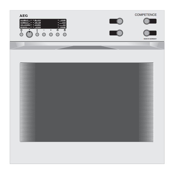 AEG COMPETENCE E 8110 Benutzerinformation