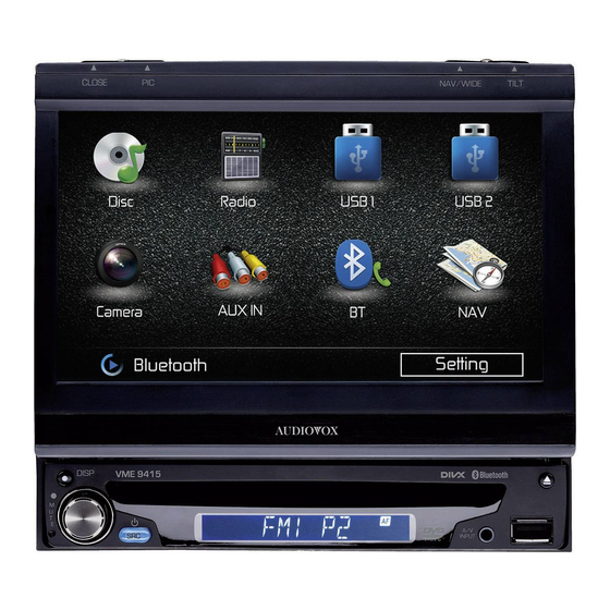 Audio Vox VME 9415 Installationsanleitung