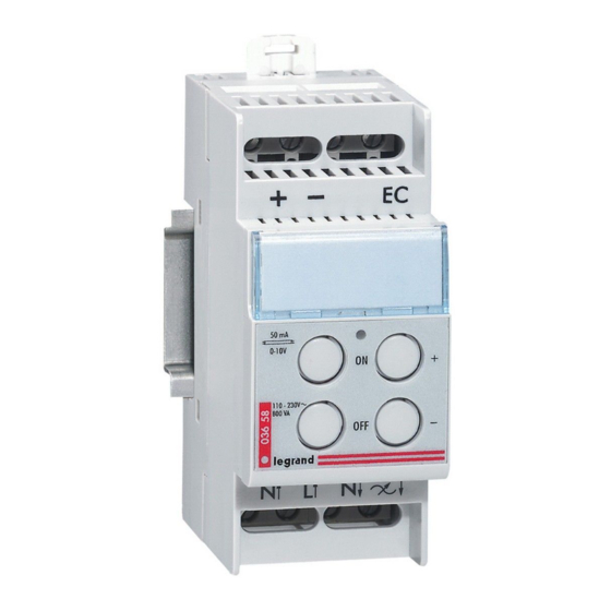 LEGRAND Lexic 036 58 Handbuch