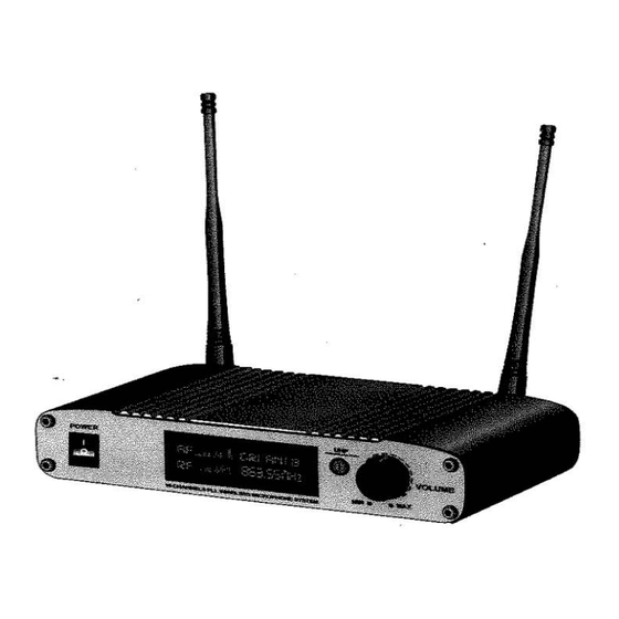 Pronomic UHF 101 Handbuch