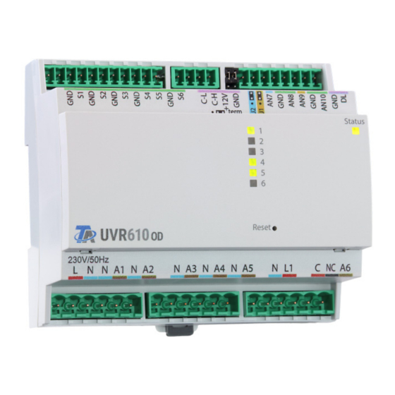 Technische Alternative UVR610-OD Montageanleitung