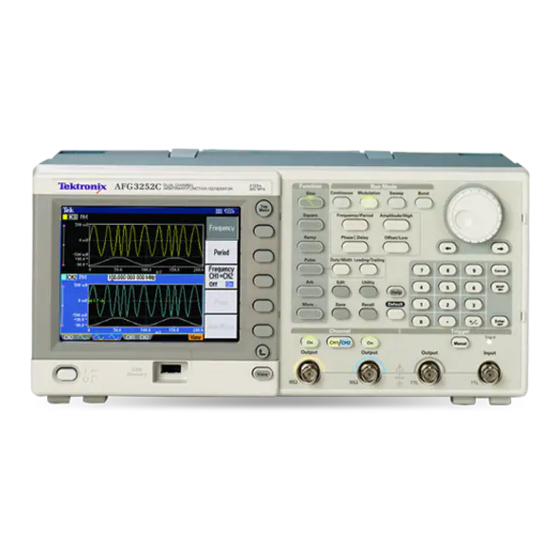 Tektronix AFG3000 Benutzerhandbuch