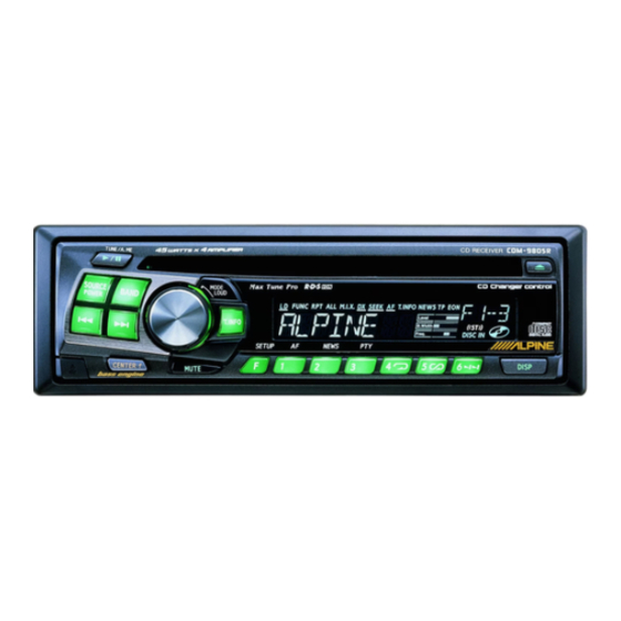 Alpine CDM-9807RB Bedienungsanleitung