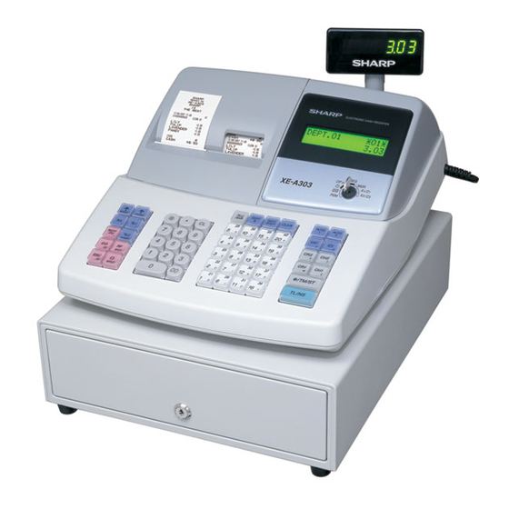 Sharp XE-A303 Bedienungsanleitung