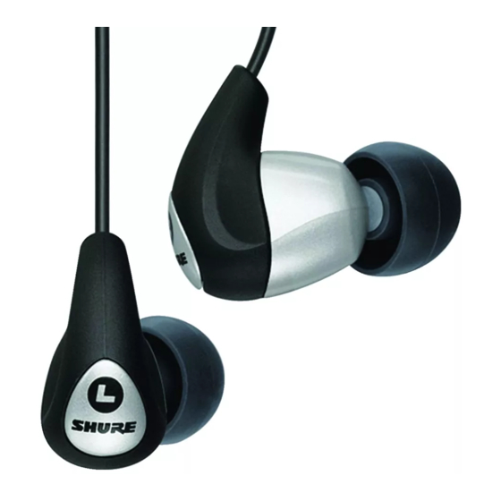 Shure Sound Isolating SE420 Anleitung
