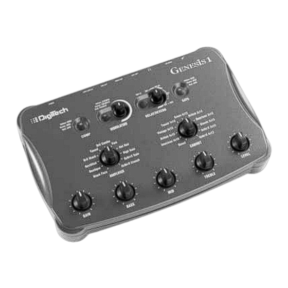 DigiTech Genesis 1 Bedienungshandbuch